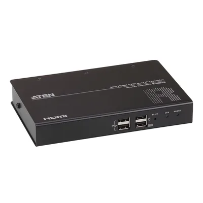 Receptor KVM sobre IP / HDMI 1920x1200@60Hz / Sin Pérdidas / 2 Puertos USB 2.0 / LAN 10/100/1000 Mbps