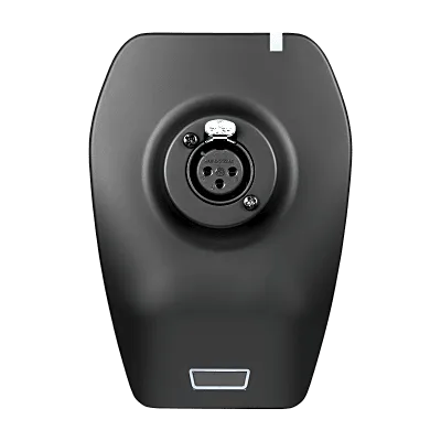 Transmisor de Micrófono de Mesa / Conector XLR-F para Gooseneck / Batería Ion-Litio 12h / USB-C / AES128 / 10-20 Canales / 2.4 GHz