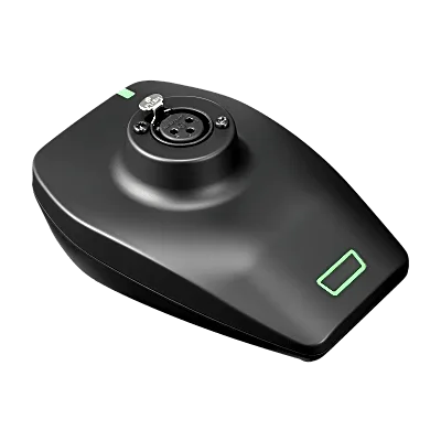 Transmisor de Micrófono de Mesa / Conector XLR-F para Gooseneck / Batería Ion-Litio 12h / USB-C / AES128 / 10-20 Canales / 2.4 GHz