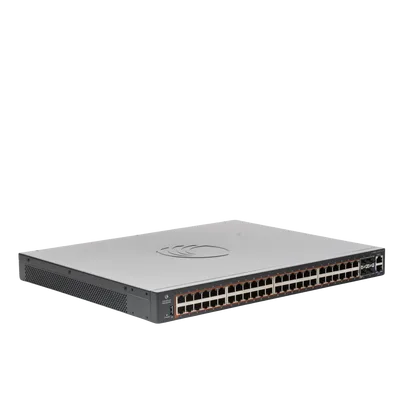 Switch Gestionable / 48 Puertos Gigabit PoE+ / 4 SFP+ 10 Gbps / 176 Gbps Throughput / Layer 2+ / PoE++ 60W