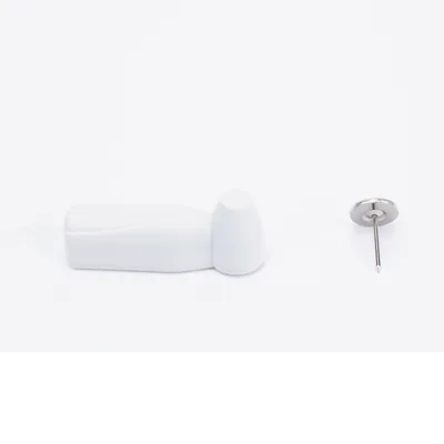 Tags AM para Ropa / 58 kHz / ABS / 34x25x17 mm / Pin Gris / 100 Unidades