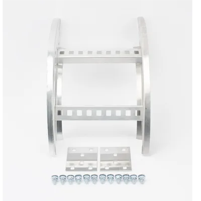 Curva Vertical Exterior / Perfil Z / Peralte 3 1/4" / Ancho 9" / Radio 8" / Aluminio / NEMA VE1-VE2