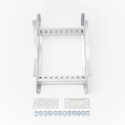 Curva Vertical Interior de Aluminio / Perfil Z / Peralte 3 1/4" / Ancho 9" / Radio 8" / Ambientes Salinos