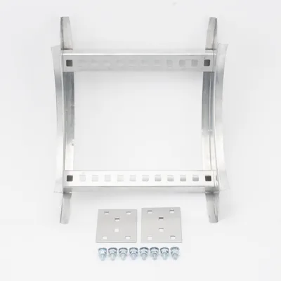 Curva Vertical de 90° / Perfil Z de Aluminio / Peralte 3 1/4" / Ancho 12" / Radio 8" / Interior y Exterior