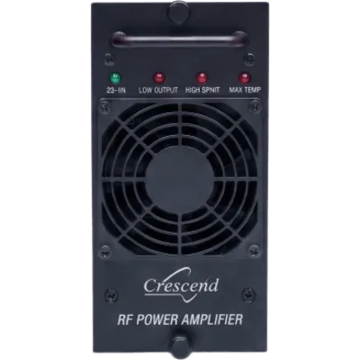 Amplificador de Potencia VHF / 100 Watts / 136-174 MHz / Modular / Rack 19" / Protección VSWR / Enfriamiento por Ventilador / LED Indicadores