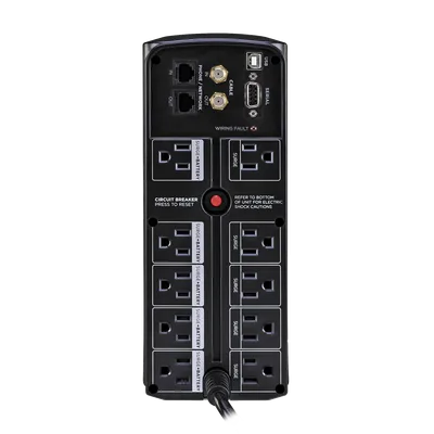 UPS de 1350 VA/815 W, Topología Línea Interactiva, Entrada 120 Vca NEMA 5-15P, Tipo Mini Torre, Con 10 Tomas NEMA 5-15R