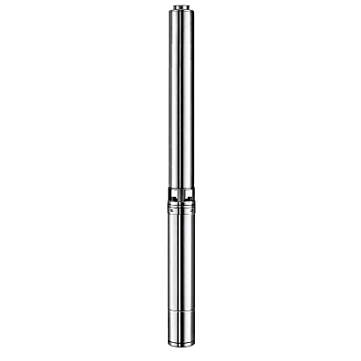 Bomba Solar Sumergible / 800 W (1 HP) / Motor DC de Imanes Permanentes / Voltaje Operativo 30-110 Vcd / Controlador Integrado IP65 / Acero Inoxidable 304