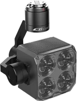 Foco Gimbal / 120W / 13400 Lúmenes / 4 Grupos Ópticos 15° / 750g / 150m / Skyport V2.0