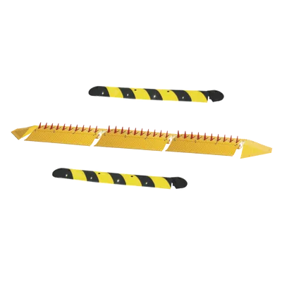 Kit de picos ponchallantas autónomo / Carriles de 3.2 m (10.5 ft) / Operación por resortes / Altura 7.6 cm / Incluye topes y tornillería
