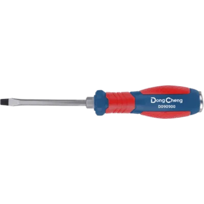 Destornillador Plano de Golpe / Punta 6 × 100 mm / Acero Cr-V / Mango Ergonómico Bicolor / Punta Magnetizada