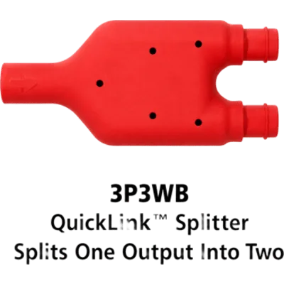 Divisor de Salida Vehicular / Plug-and-Play / Conector QuickLink ¼ / Resistente al Agua / 55 lb Tensión / Control Múltiples Luces