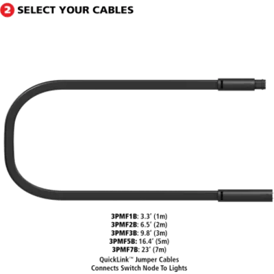 Cable de Puente Vehicular / 7 m (23 ft) / Conectores QuickLink 1/4" / Uso Pesado / Resistente al Agua