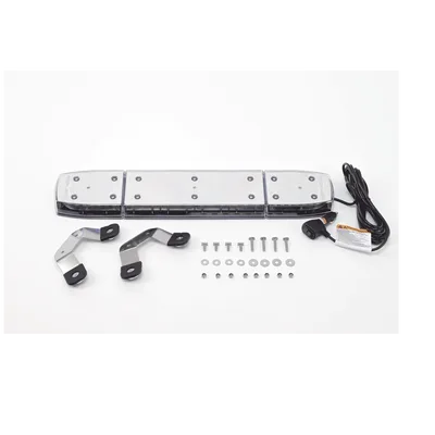 Mini Barra de Luces LED / 144 LED / Dual Color Ámbar/Blanco / 24 Pulgadas / Lente Transparente / Montaje Magnético y Permanente / IP69K / SAE Clase I