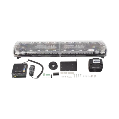Kit de Sirena Vehicular / Barra de Luces 48 in (121.9 cm) / 130 LED / Dual Color / 100 W / 48 Patrones / SAE J1849
