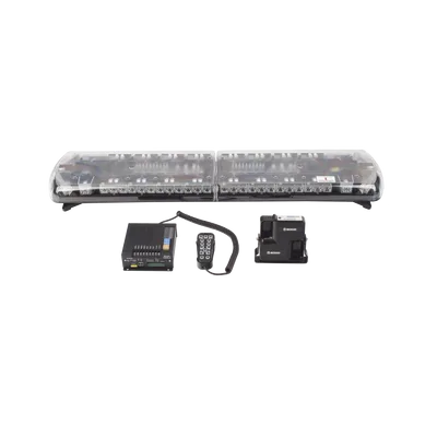 Torreta LED Vehicular / 48 pulgadas / 130 LED / Dual Color / 48 Patrones de Destello / Aluminio y Policarbonato