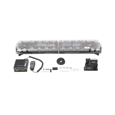 Torreta LED Vehicular / 48 pulgadas / 130 LED / Dual Color / 48 Patrones de Destello / Aluminio y Policarbonato