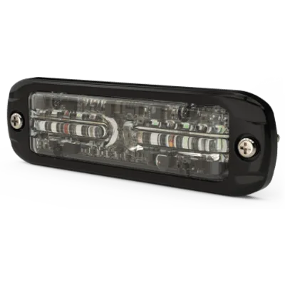 Luz de Advertencia LED / Dual Color Rojo/Blanco / 12 LEDs / Montaje Superficie / 12-24 V / 69 Patrones / Ultra Delgada