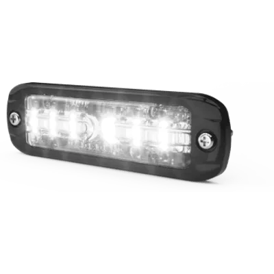 CD3 Connect Luz Auxiliar de 12 LED, Rojo/Blanco, Lente Transaprente, Bisel Negro