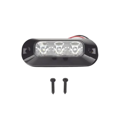 Luz Auxiliar LED / 3 LEDs / 21 Patrones de Destello / 12-24 VCC / IP67 / SAE J595 Clase I