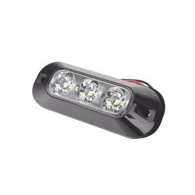 Luz Auxiliar LED / 3 LEDs / 21 Patrones de Destello / 12-24 VCC / IP67 / SAE J595 Clase I