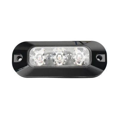 Luz Perimetral LED / 3 LEDs / 21 Patrones de Destello / 12-24 VCC / SAE J595 Clase I / Uso Interior y Exterior