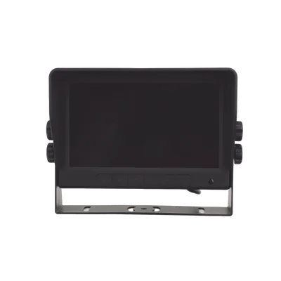 Cámara de Reversa con Monitor / Detección IA de Peatones y Vehículos / HD 720p / IR 18 LED / Expandible a 2 Cámaras / Monitor Táctil