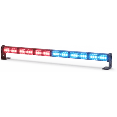 Barra de Luces LED / 26.7 Pulgadas / Rojo/Azul/Ámbar / IP67 / Montaje Ultradelgado 1.6 Pulgadas / Flechas de Tráfico y Escena