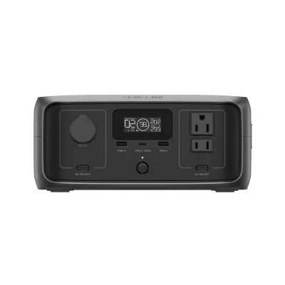 Estación de Energía Portátil / 245 Wh / 2 Salidas AC 300 W (Ráfaga 550 W) / USB-C PD 100 W / Carga 0-100% en 60 min / Wi-Fi y Bluetooth / Carga Solar 110 W