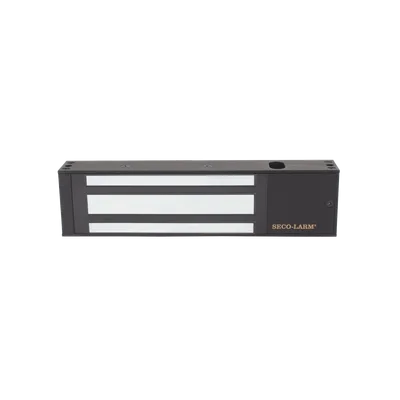 Kit de Control de Acceso / Chapa Magnética 1200 lbs (545 kg) / Montaje en U para Puerta de Cristal / Aluminio Anodizado / Uso Interior / UL