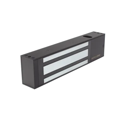 Kit de Control de Acceso / Chapa Magnética 1200 lbs (545 kg) / Montaje en U para Puerta de Cristal / Aluminio Anodizado / Uso Interior / UL