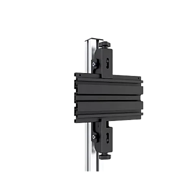 Riel de Aluminio / Longitud 1670 mm (65.7 ft) / Perfil 40 x 40 mm / Diseño Modular / 4 Direcciones de Montaje / Tapas Incluidas