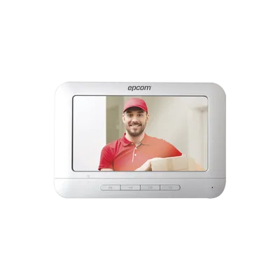 Monitor para Videoportero Análogo / 7 Pulgadas / 800x400 / Audio Manos Libres / 4 Hilos / Aluminio