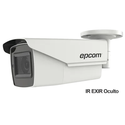 Bala TURBOHD 5 Megapixel / Lente Mot. 2.7 a 13.5 mm / 40 mts IR EXIR / dWDR / 4 Tecnologías (TVI / AHD / CVI / CVBS) / Exterior IP67