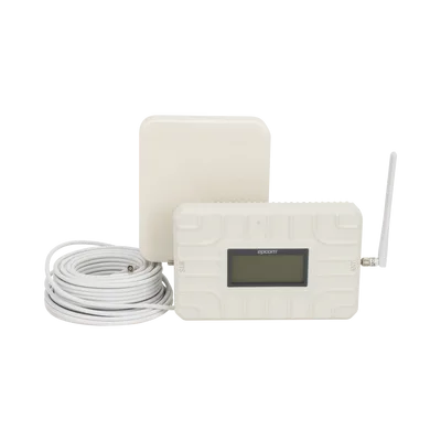 Amplificador de Señal Celular / 5 Bandas Simultáneas / 700-2600 MHz / Cobertura 150 m² / 70 dB Ganancia / 20 dBm Potencia / Plug-and-Play