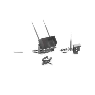 Sistema de Cámara de Reversa Inalámbrico / Monitor Táctil 7" / Resolución 800x480 / Visión Nocturna 20 m (65.6 ft) / Alcance 200 m (656 ft) / IP67