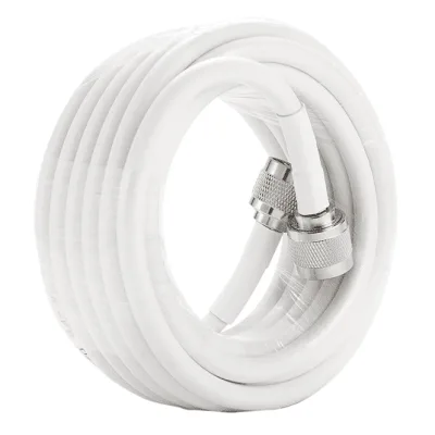 Jumper Coaxial / 18 m (59.06 ft) / Conectores N Macho / 50 Ohm / 6.25 dB @ 2000 MHz / Blindaje >90 dB / Interior y Exterior