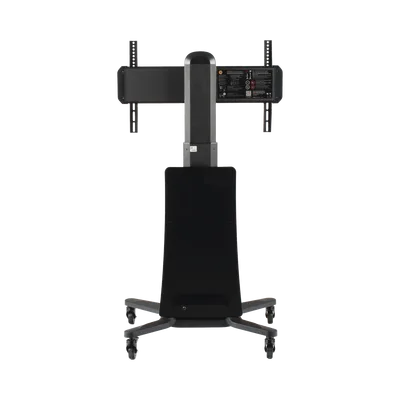 Soporte de Piso Móvil Motorizado / Pantallas 55-80 pulgadas / Carga 45.5 kg / Altura Ajustable 1.20-1.50 m (3.94-4.92 ft) / VESA 200x200 a 600x400 mm / Control Táctil