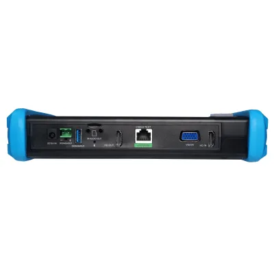 Tester de Video Profesional / Pantalla Táctil IPS 7" / 4K/8K H.265 / IP/HD/Analógico / TVI/CVI/AHD/CVBS / PoE 24W / TDR / HDMI 1080p / Autonomía 10 h