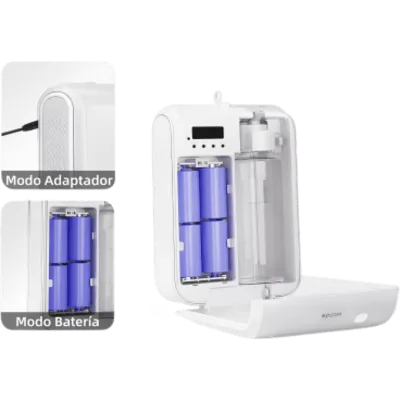 Difusor de Aromas Comercial / 500 ml / Cobertura 100 m² (1076 ft²) / Atomización Sin Agua / Control por App / Batería o Adaptador DC
