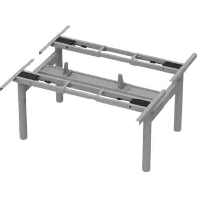 Base de Escritorio Motorizado Profesional y Robusta para Mesas de Trabajo Duro / Altura Ajustable 70-120cm / Estructura Estable / Funcionamiento Suave / 3 Preset de Posiciones / Color Gris / Soporta h