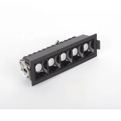 Reflector LED Lineal Empotrable / Luz Fría 6000 K / 10 W / 750 lúmenes / Haz 45° / IP20 / Vida útil 50000 hrs