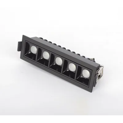 Reflector LED Lineal Empotrable / Luz Fría 6000 K / 10 W / 750 lúmenes / Haz 45° / IP20 / Vida útil 50000 hrs