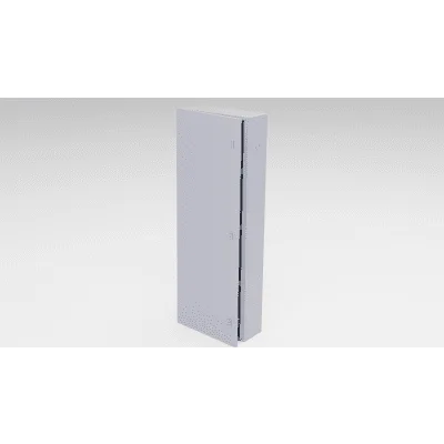 Gabinete para Baterías / Acero Galvanizado / 4 Unidades / Montaje en Poste / Exterior / 1050 mm (3.44 ft) de Altura