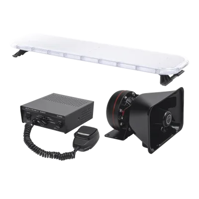 Kit de Señalización para Unidades de Seguridad / Barra LED 132 Unidades G3 HyperLux / Sirena 100W 7 Tonos / Bocina Uso Rudo 8 Ohms / IP65 / Controlador 45 Patrones / 116.84 cm (3.83 ft) de Largo