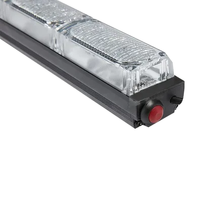 Barra de Luz de Advertencia / 4 Módulos LED / Rojo-Azul / 10-16 VCC / 1.03 ft x 1.37 in