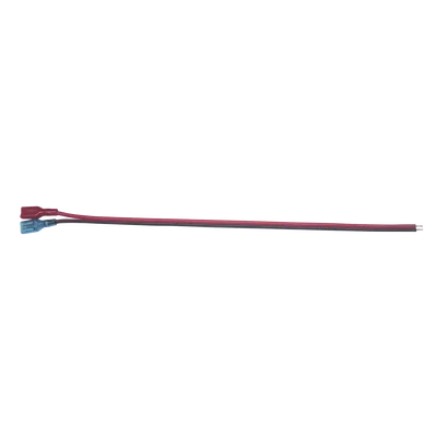 Cable Dual Polarizado / Calibre 18 AWG / 30 cm (0.98 pies) / Terminal F1 y Puntas Libres / Conexión a Baterías de Respaldo