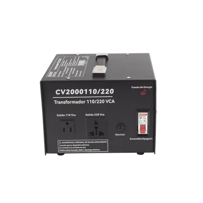 Convertidor de Voltaje / 2000 VA / 110 Vca / 220 Vca / Monofásico / Eficiencia ≤98%