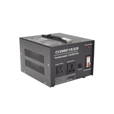 Convertidor de Voltaje / 2000 VA / 110 Vca / 220 Vca / Monofásico / Eficiencia ≤98%