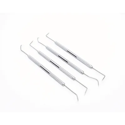 Juego de herramientas para soldadura / 4 piezas / Ganchos recto, diagonal, curvo y encorvado / Diseño ergonómico