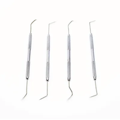 Juego de herramientas para soldadura / 4 piezas / Ganchos recto, diagonal, curvo y encorvado / Diseño ergonómico